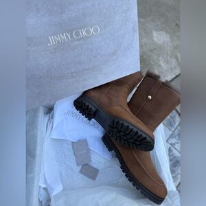 Jimmy Choo Tan Leather Women’s Boots US/11